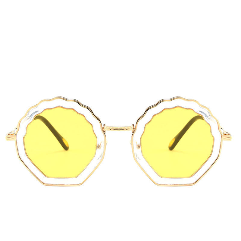 Gafas de sol de polígono de metal de PC al por mayor